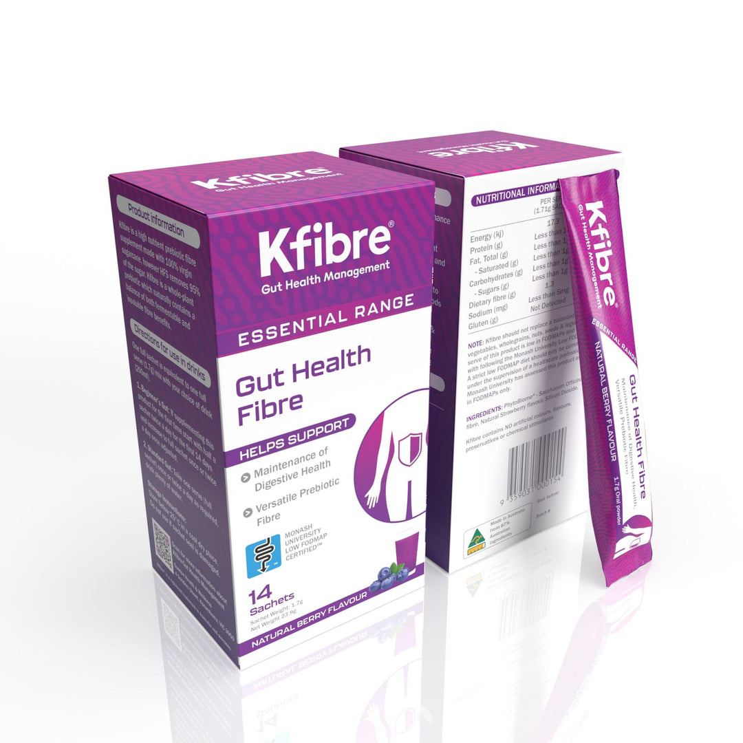 Kfibre Essential Gut Health Fibre Berry Sachets 1.5g x 14 Pack